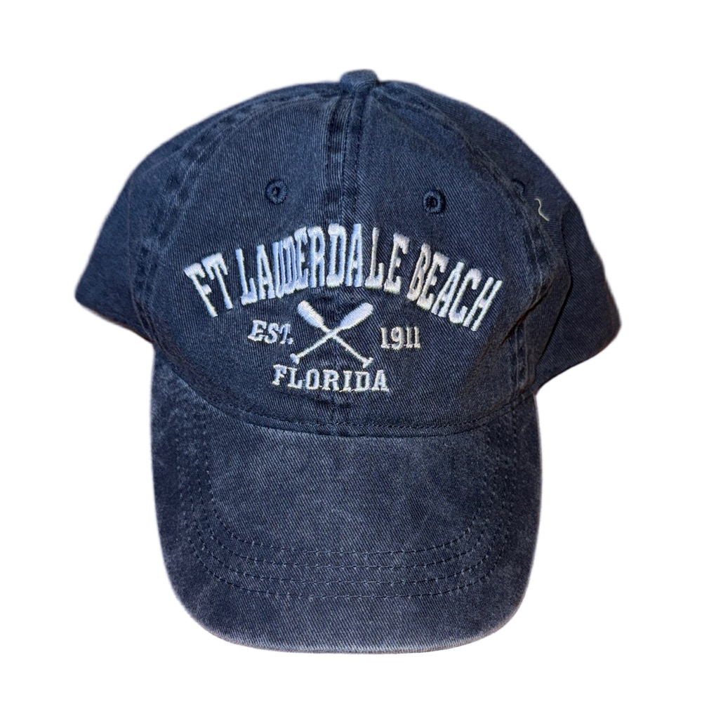 Navy Blue Fort Lauderdale Beach Adjustable Hat